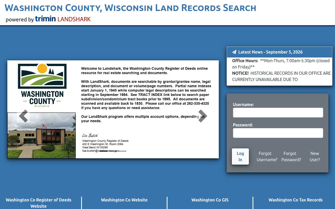 Germantown residents directory LandShark deed index