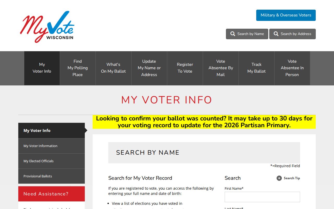 Germantown residents directory Wisconsin MyVote lookup